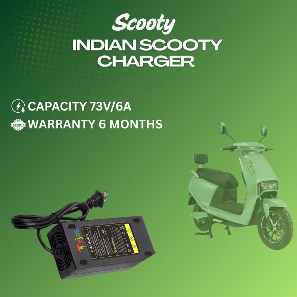 Indian Scooty Charger 73v/6a - Battery Life: 2-5 Years