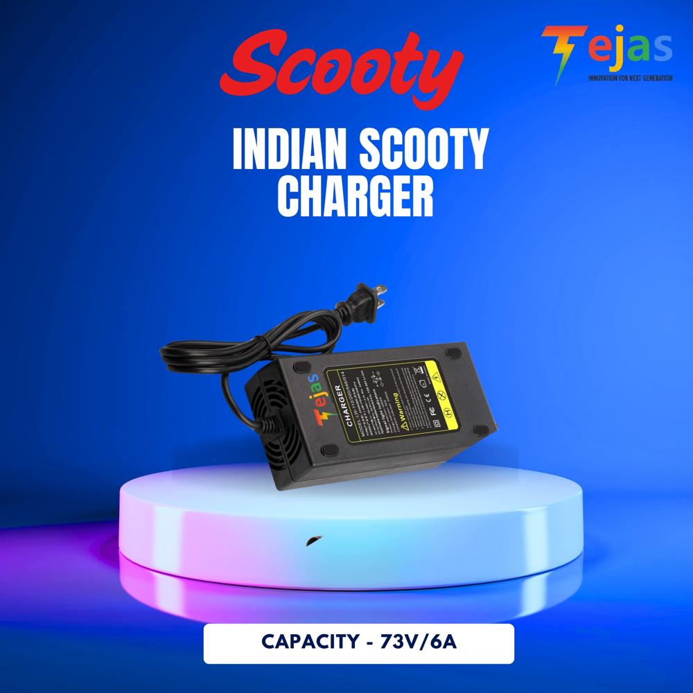 Indian Scooty Charger 73v/6a - Battery Life: 2-5 Years