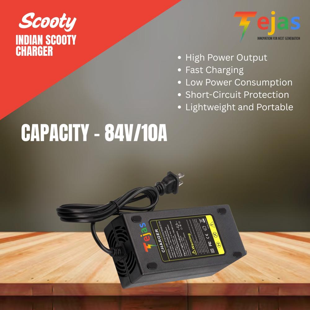 INDIAN  SCOOTY CHARGER  84V/10A