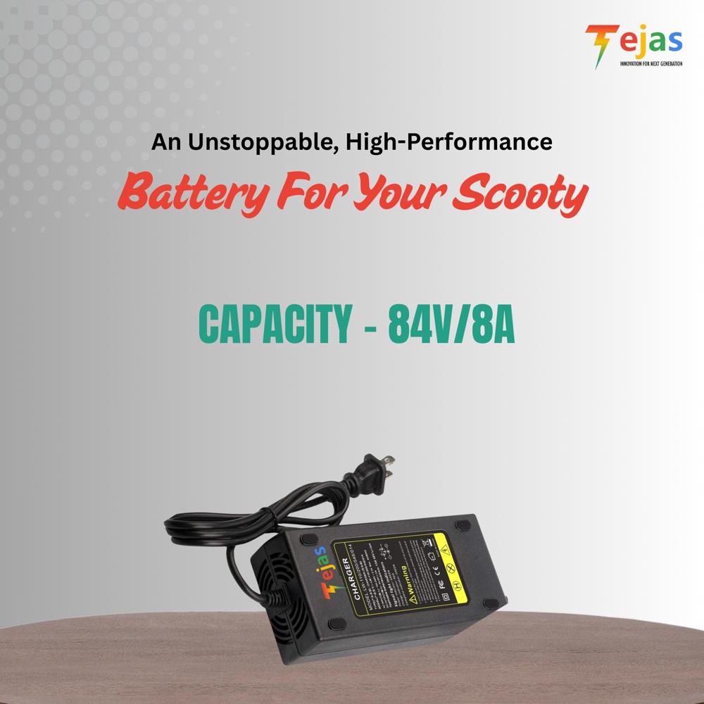 Imported Scooty Charger 84v/8a - Battery Life: 2-5 Years