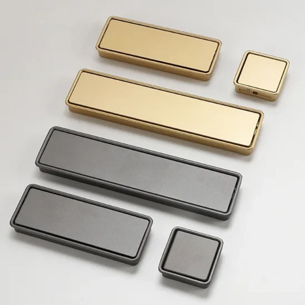 Delta Cabinet Handle | Kitchen Cabinet Handle | Drawer Pulls | Concealed Handle | Modern Handle - Color: Matte Gold