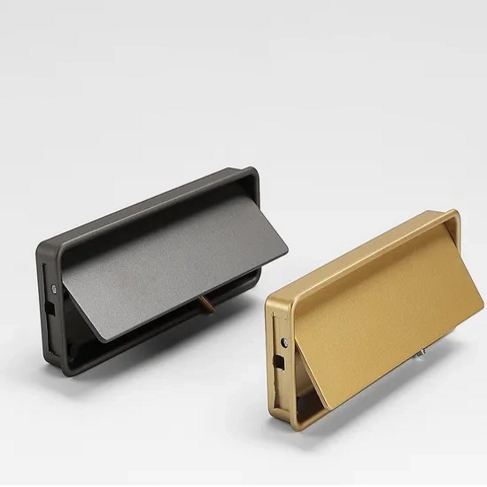 Delta Cabinet Handle | Kitchen Cabinet Handle | Drawer Pulls | Concealed Handle | Modern Handle - Color: Matte Gold