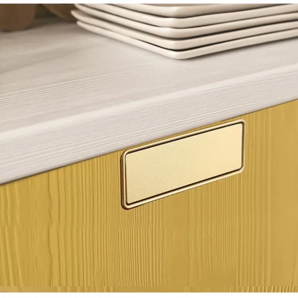 Delta Cabinet Handle | Kitchen Cabinet Handle | Drawer Pulls | Concealed Handle | Modern Handle - Color: Matte Gold