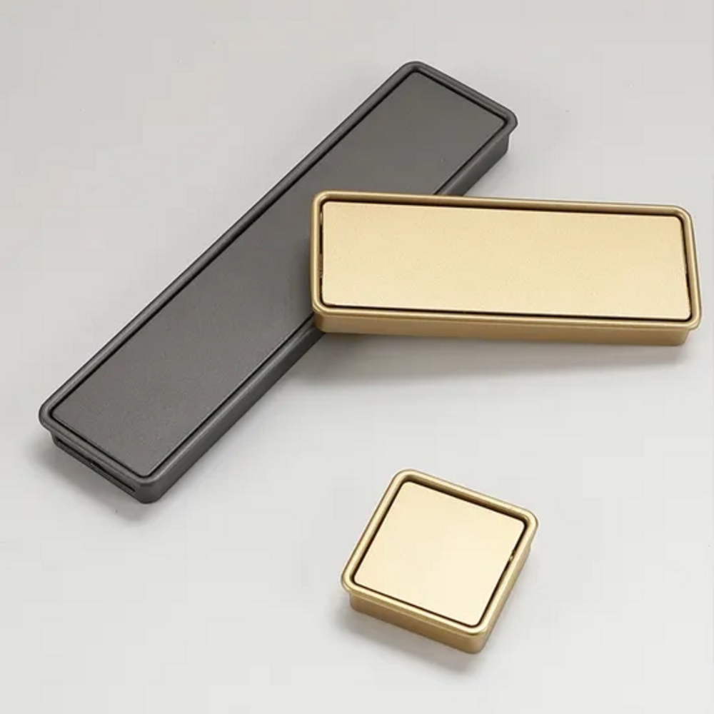 Delta Cabinet Handle | Kitchen Cabinet Handle | Drawer Pulls | Concealed Handle | Modern Handle - Color: Matte Gold