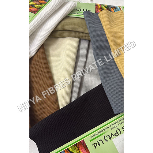 Cotton Waffle Fabric - Color: Multicolor