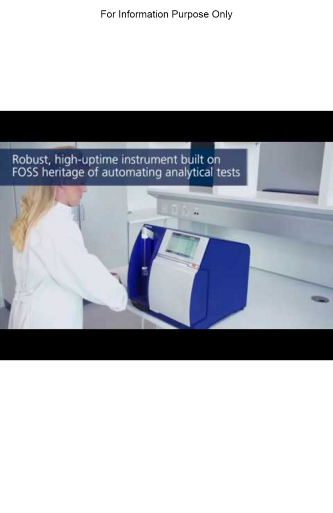 Foss Analytics Bacsomatic Tm Somatic Cell Analyzer