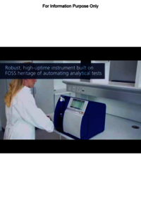 Foss Analytics BacSomatic TM Somatic Cell Analyzer