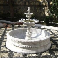 60x60 Inch Water Marble Fountain - Color: White