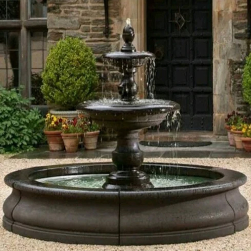 Black Marble Water Fountain