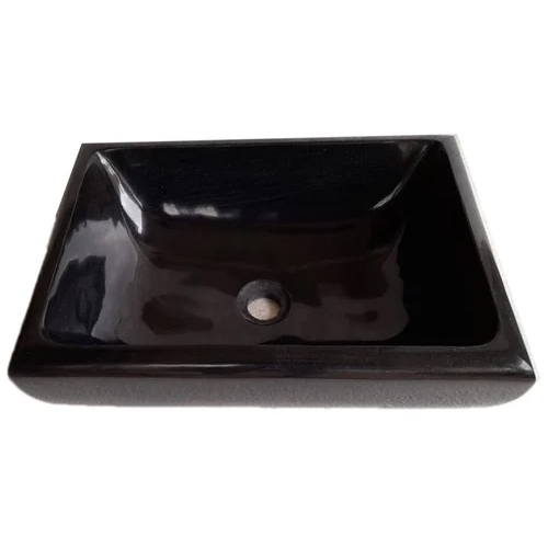 Black Marble Wash Basin - Features: Fire Resistant