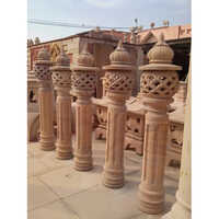 Marble Stone Lamp - Color: Red