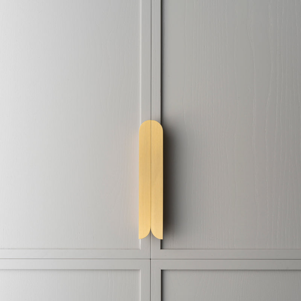 Glacier Cabinet Handle | Kitchen Cabinet Handle | Drawer Pull | Wardrobe Handle | Decorative Handle | Stylish Handle - Color: Matte Gold