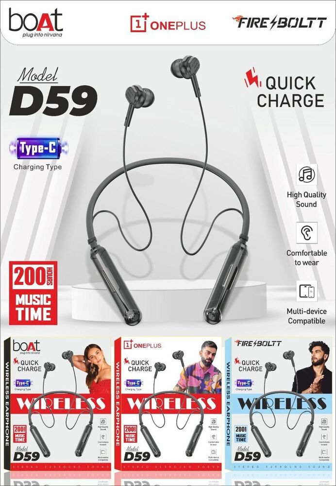 D59 Bluetooth Neckband