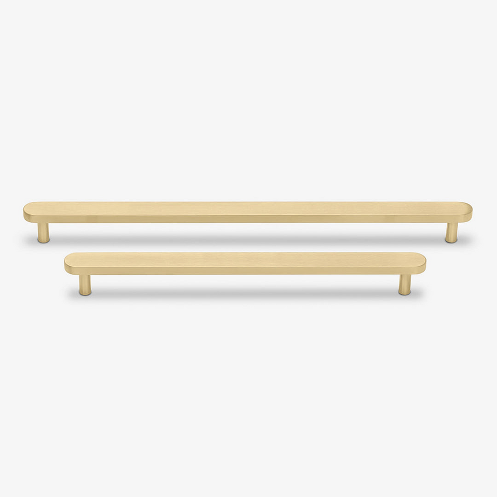 Quartz Cabinet Handle | Kitchen Cabinet Handle | Drawer Pull | Wardrobe Handle | Cupboard Handle | Flat Handle | Luxurious Long Handle - Color: Matte Gold