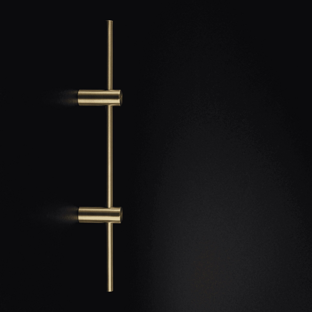 Rainshadow Cabinet Handle | Drawer Handle | Wardrobe Handle | Modern Dresser Handle | Cupboard Handle | Closet Handle | Bathroom Handle | Kitchen Handle | Decorative Handle - Color: Matte Gold