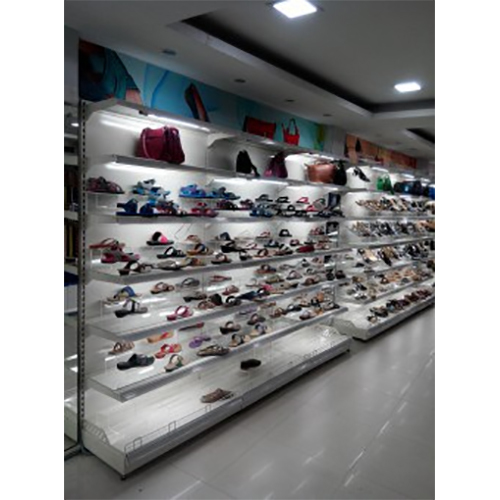 Supermarket Lighted Racks For Better Product Visibility - Color: Grey White
