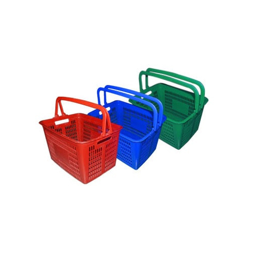 Supermarket Shopping Baskets - Color: Red Blue Green