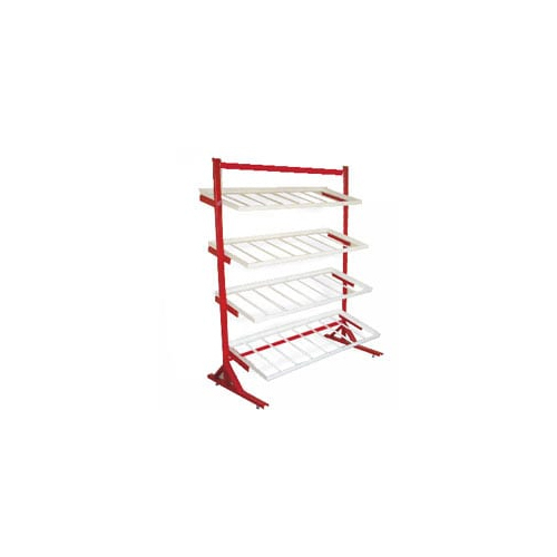 Fruit And Vegetable Tube Type Racks - Color: Red White