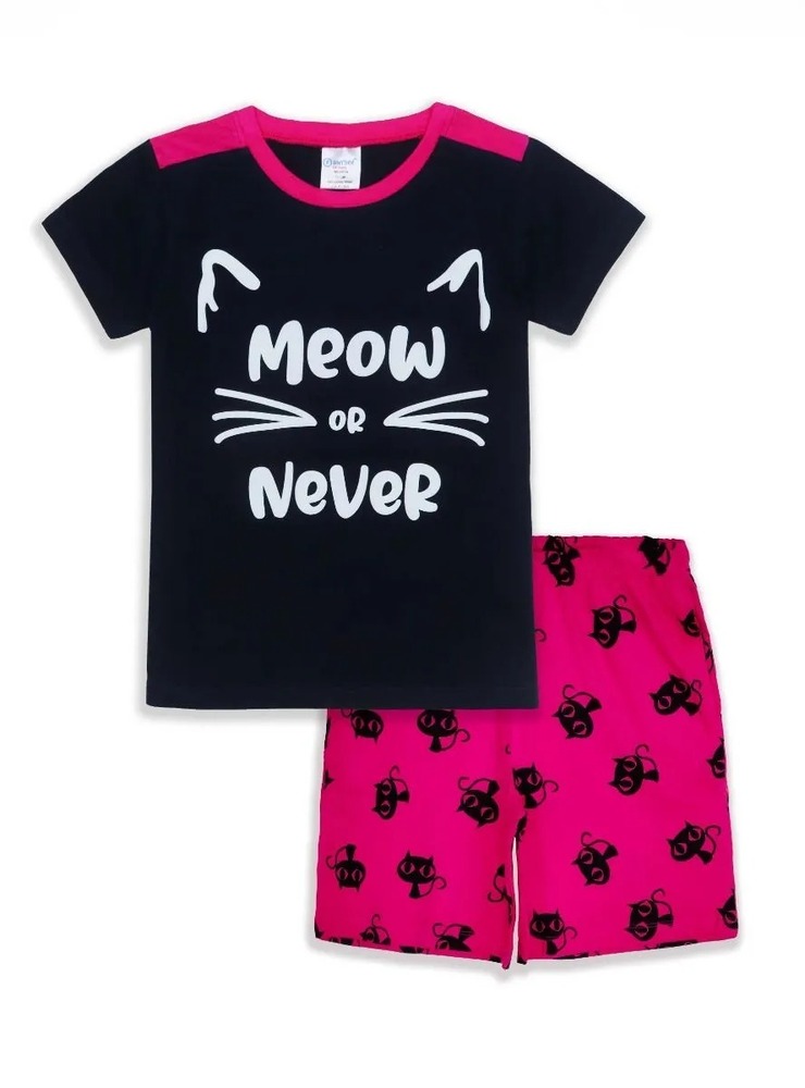 Girls   Printed   Shorty   Set