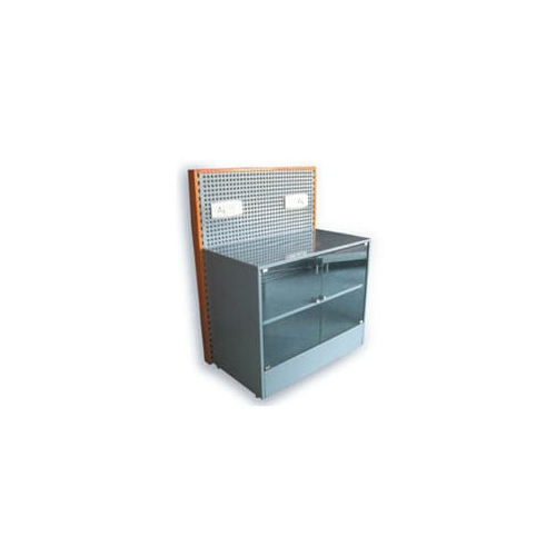 Electronic Laptop Display Rack - Color: Grey