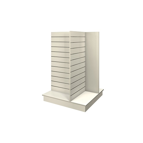 Slat Wall Gondolas For Electronic Stores - Color: White