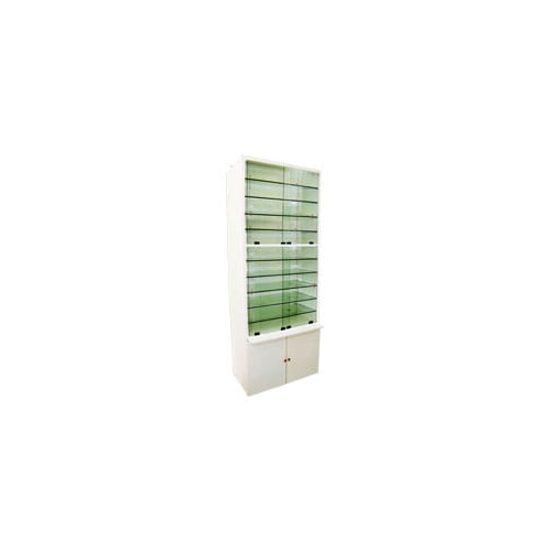 Pharmacy Metal Showcases Making Good Storage Choices - Color: White