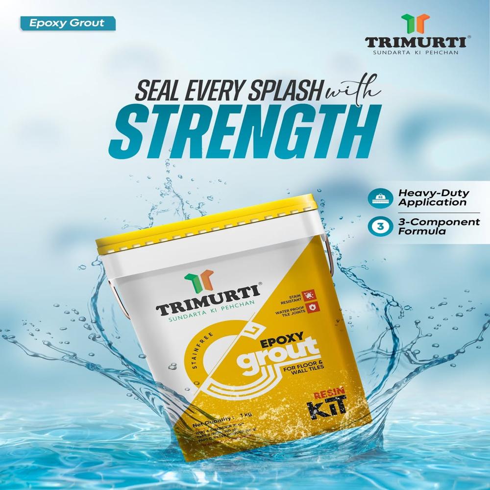 Trimurti 5 Kg Epoxy Grout With Filler Powder - Application: Wet Areas Such As Bathrooms