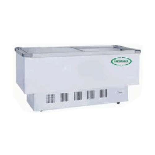 Eif-450 Glass Top And Island Freezers - Color: White