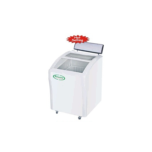 Egt-150 Cgcb Glass Top And Island Freezers - Color: White