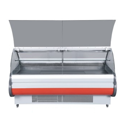 Deli Counter Open Deck Chiller - Color: White Grey