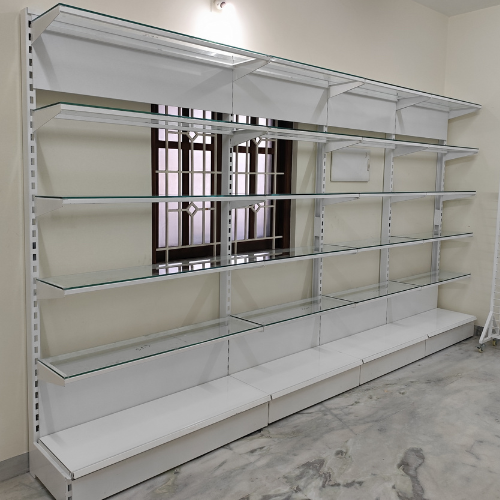 Supermarket Glass Side Display Racks