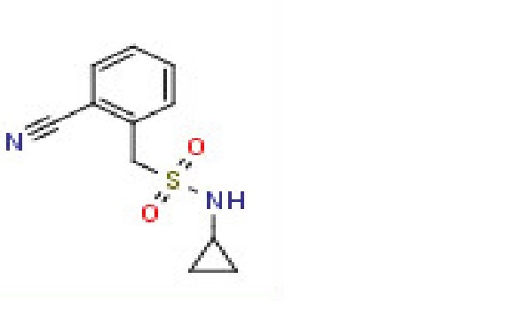 1-(2-Cyanophenyl)-N- cyclopropylmethanesulfonamide