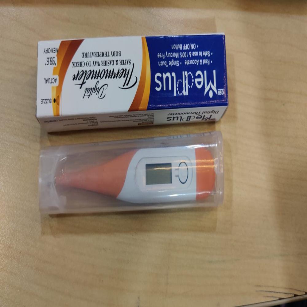 Digital Thermometer - Abs Plastic, Flexible Tip, White | Fast & Accurate Readings, Fever Alarm, Dual Reading (C/f), Memory Function