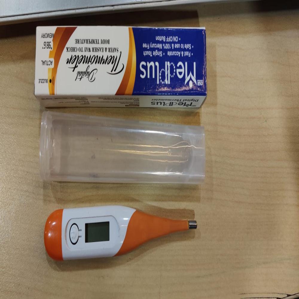 Digital Thermometer - Abs Plastic, Flexible Tip, White | Fast & Accurate Readings, Fever Alarm, Dual Reading (C/f), Memory Function