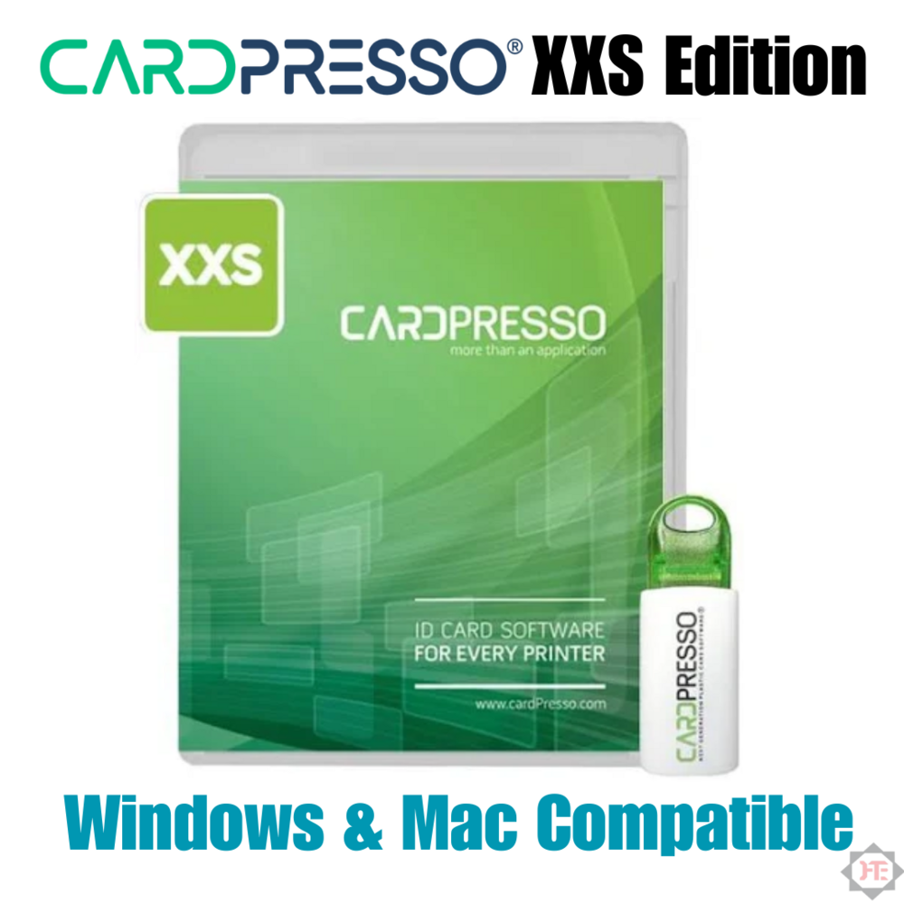 Cardpresso XXS Id Card Software with Pendrive for Evolis Id Card Printer