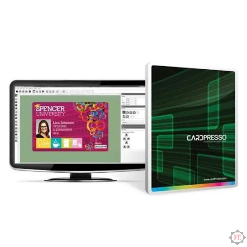 Cardpresso XXS Id Card Software with Pendrive for Evolis Id Card Printer