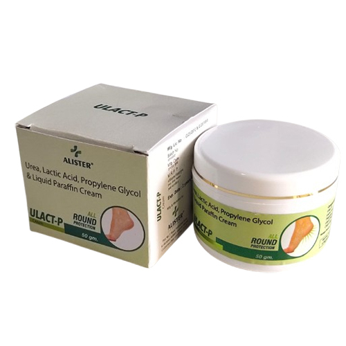 Urea Lacttic Acid Prapyfene Glycol ANd Liquid Paraffin Cream Jar