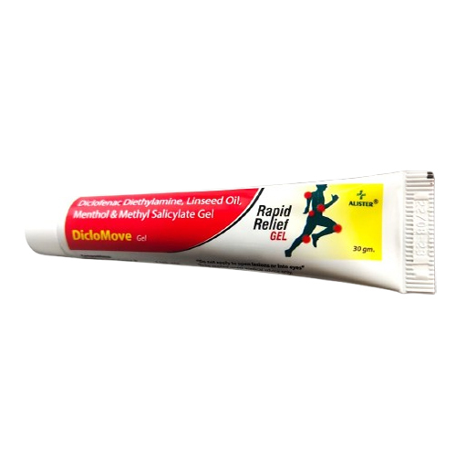 Diciofenac Dethylamine Linseed Oil Menthol And Methyl Salicylate Gel - Application: For External Use