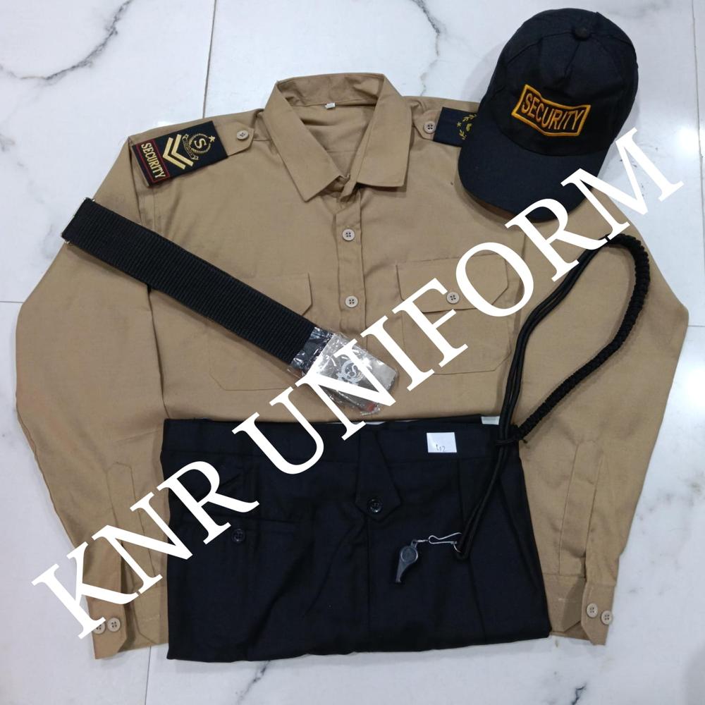 Khaki Security Guard Uniform Set
