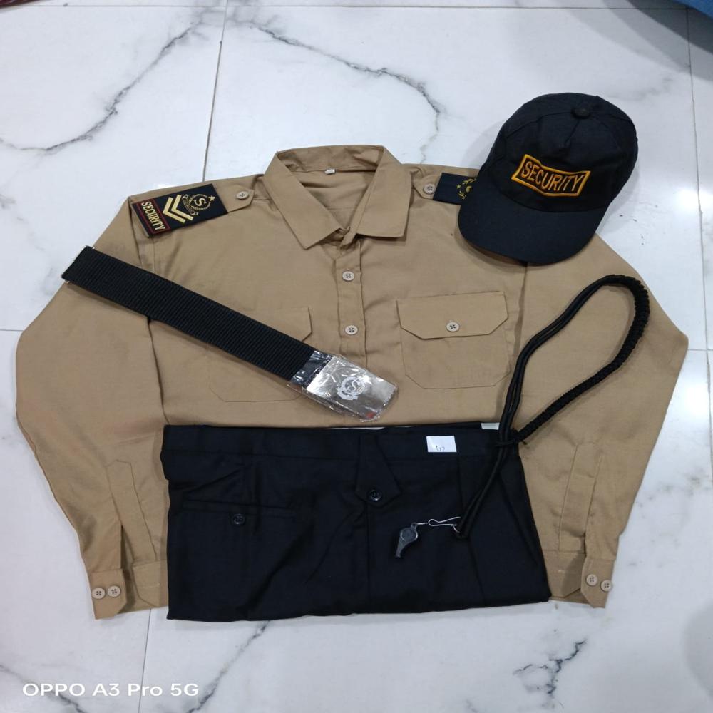 Khaki Security Guard Uniform Set