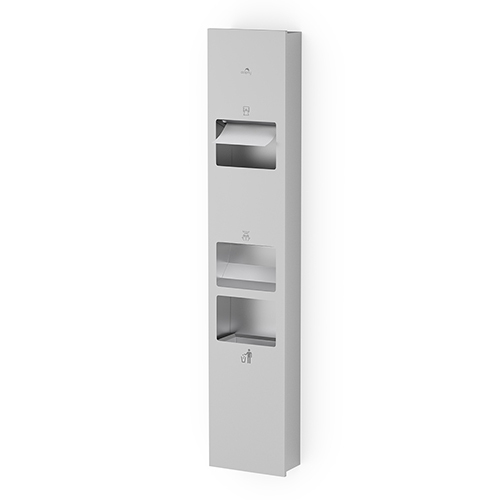 3 In 1 Stainless Steel Recessed Panel - Color: White