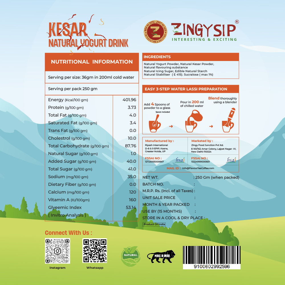 KESAR NATURAL YOGURT DRINK