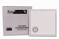 Plain Board Ceiling Access Hatch Seamless Fit With Aluminum Frame & Gypsum Board Flush Mount Design, Push Catch Mechanism Non Fire Rated, Lightweight & Durable Panel For Ceiling Maintenance - Size: 300x300mm