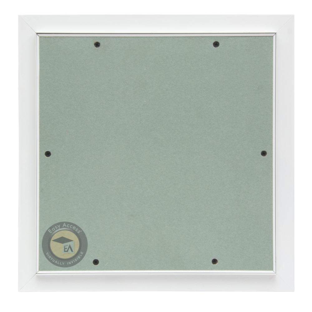 Plain Board Ceiling Access Hatch Seamless Fit With Aluminum Frame & Gypsum Board Flush Mount Design, Push Catch Mechanism Non Fire Rated, Lightweight & Durable Panel For Ceiling Maintenance - Size: 300x300mm