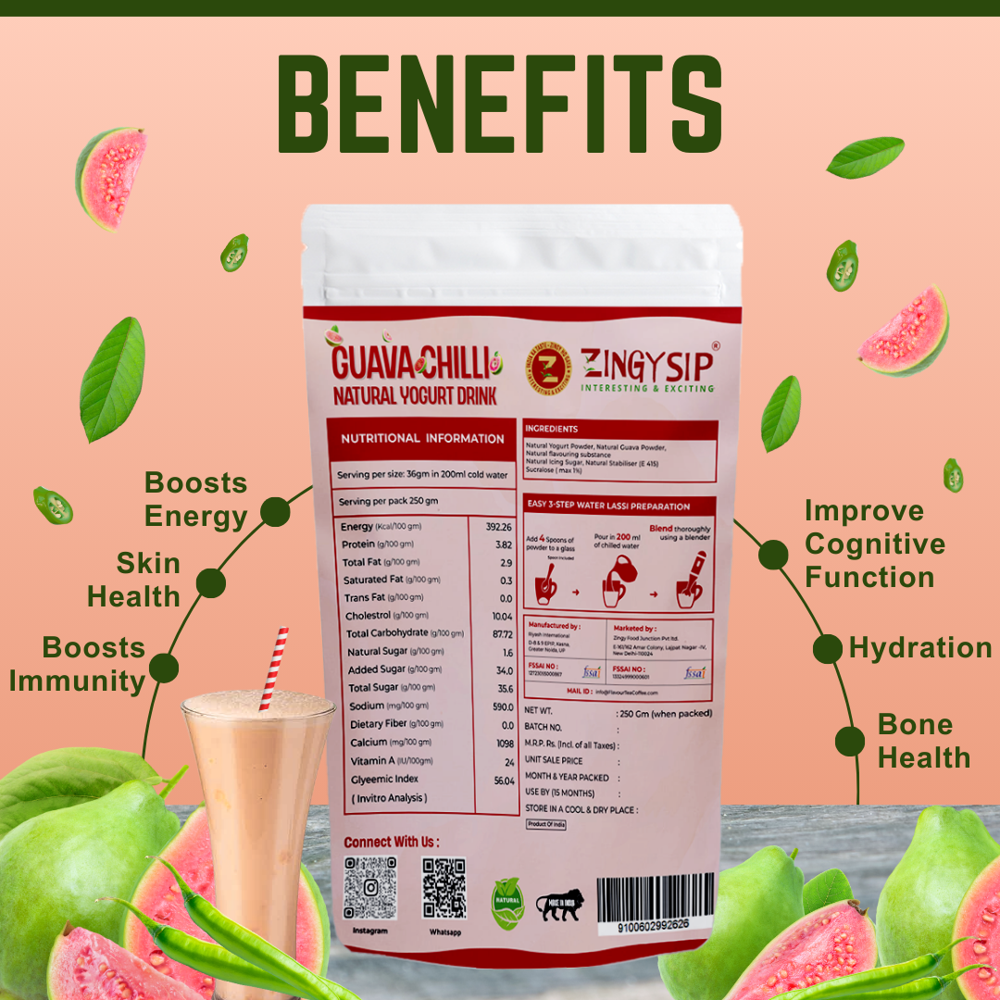 GUAVA CHILLI NATURAL YOGURT DRINK