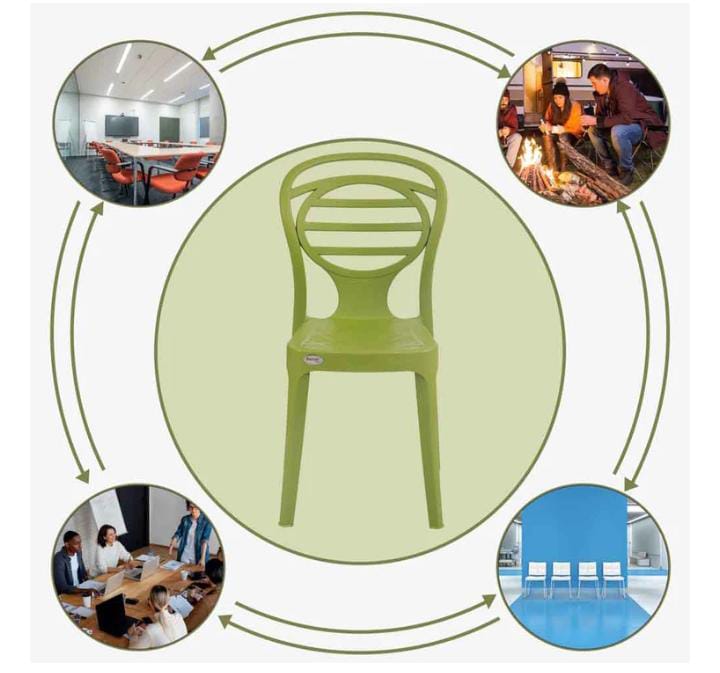 Supreme Oak Chair - Color: Green