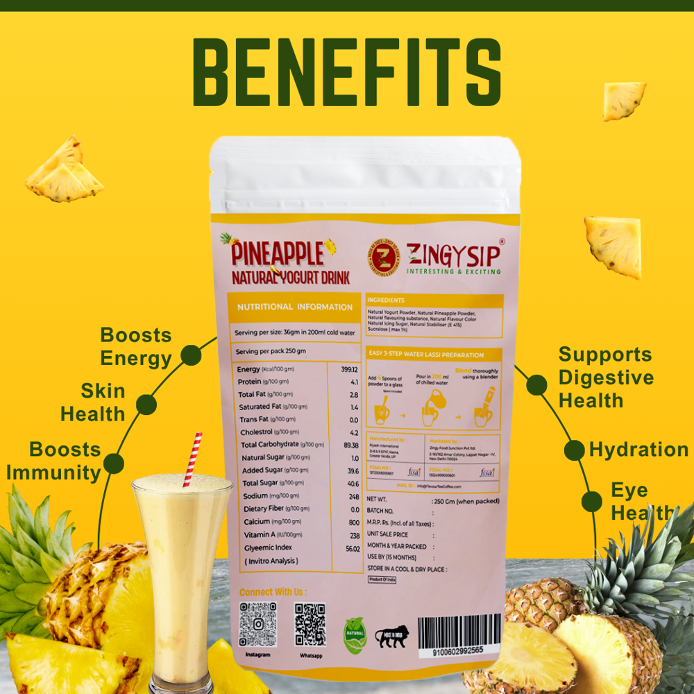 PINEAPPLE NATURAL YOGURT DRINK