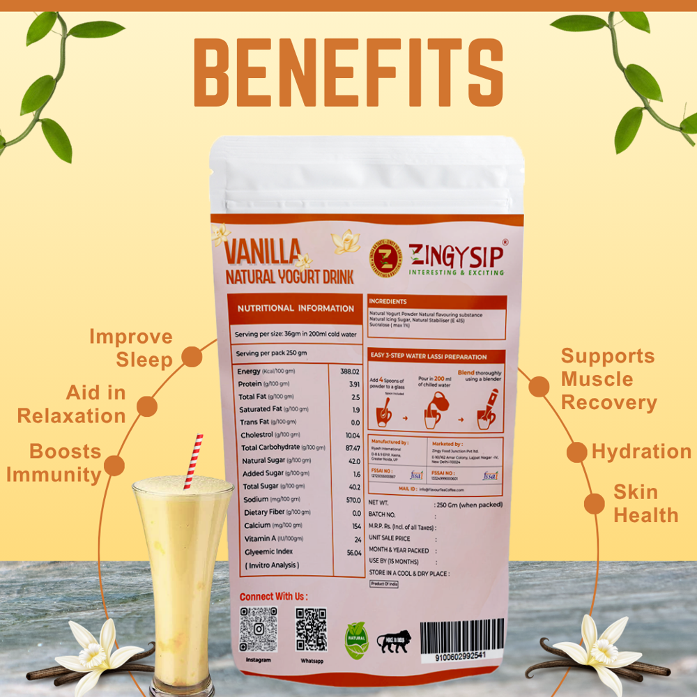 Vanilla Natural Yogurt Drink