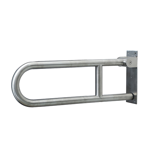 Silver Wall Mounted Handicap Grab Bar - Feature: Corrosion Resistance