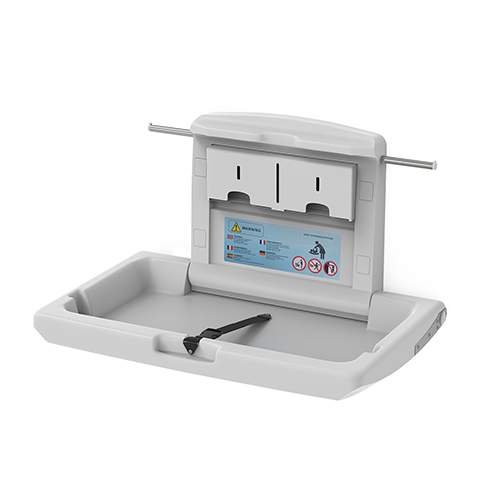 25kg White HDPE Baby Changing Station